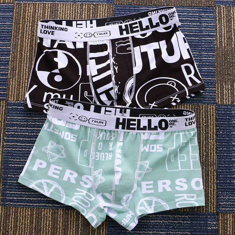 ผู้ชายกางเกงสองแพ็คพิมพ์แบนกาง - Boxer Brief Pack Cotton บทวิจารณ์และราคา